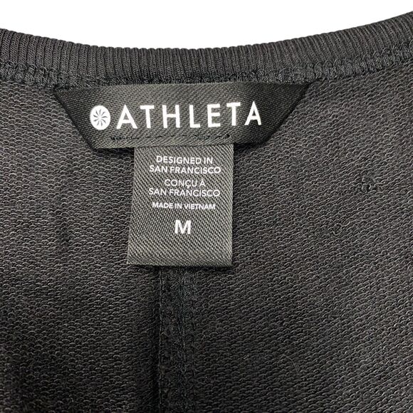 Athleta Balance Sleeveless Romper Black Womens Size Medium MSRP: $79 - Picture 5 of 16